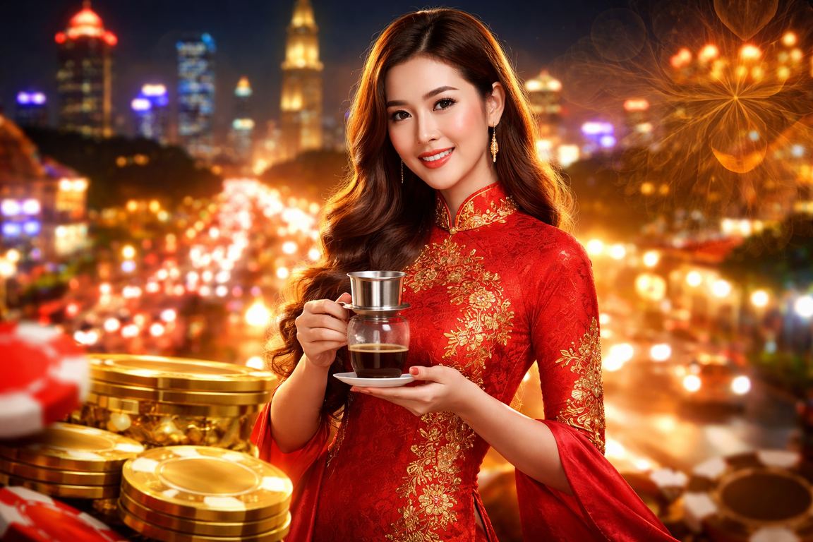 Người chơi TP.HCM nhâm nhi cà phê và theo dõi thưởng VIP jackpot trên điện thoại
